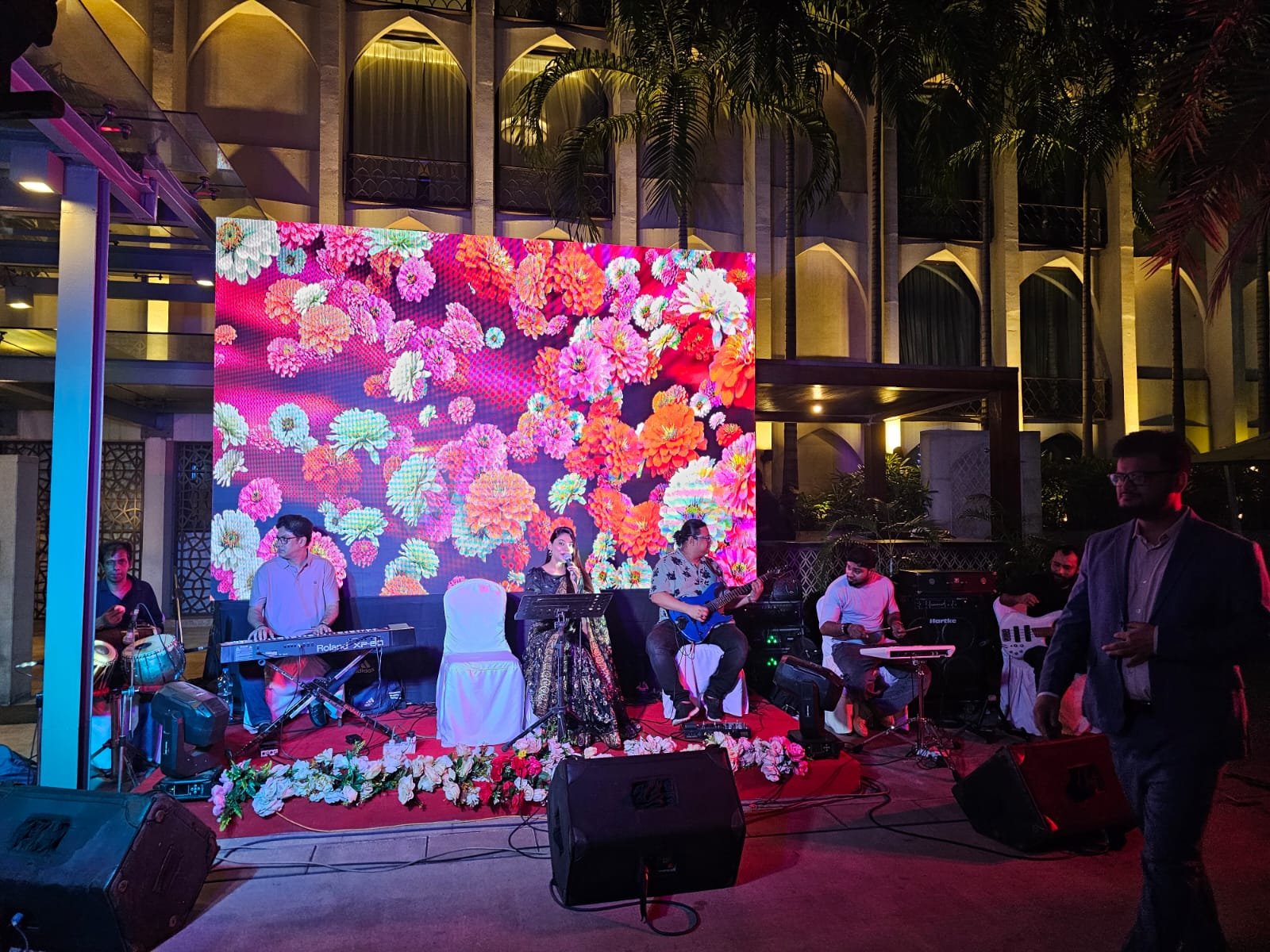 Live music performance on stage